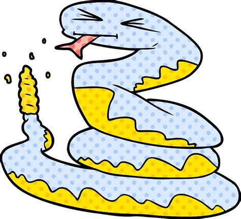 Cartoon Rattlesnake Character Vector Art At Vecteezy