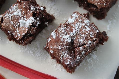 Chocolate Rhubarb Brownie Joy In Our Home