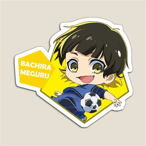 Bluelock Blue Lock Anime Chibi Meguru Bachira V Magnet By