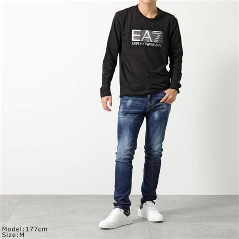 Ea7 Emporio Armani エアセッテ エンポリオアルマーニ 長袖tシャツ 6lpt64 Pj03z メンズ ロンt コットン