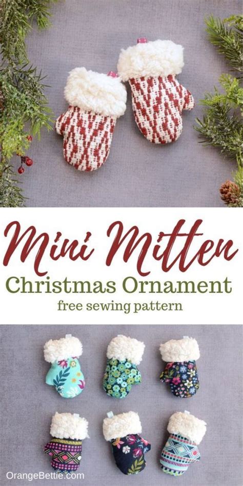 Mini Mitten Christmas Ornament Tutorial Such A Cute Handmade Gift