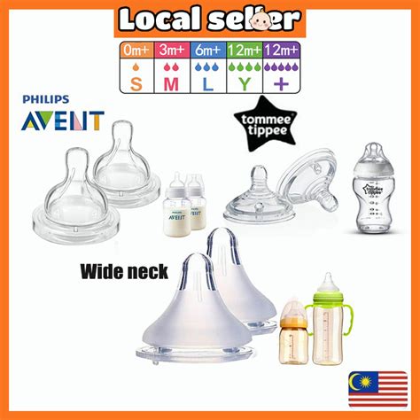 Aikoky Teat Nipple Puting Nipples Milk Wide Neck Bottle For Avent