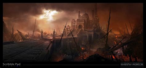 Middle Earth Shadow Of Mordor Concept Art By James Paick Concept Art