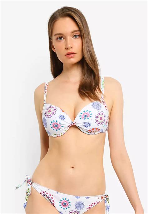 Jual Desigual Mandala Print Bikini Top Original Zalora Indonesia