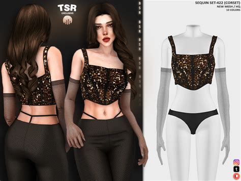 The Sims Resource Sequin Set 422 Corset Bd1140