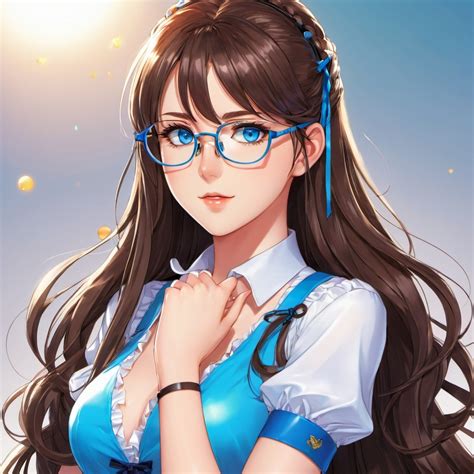 Nerdy Brunette In Latex Sundress Stable Diffusion Online