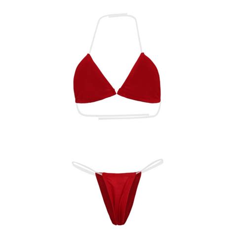 Women S Sexy G String Beach Bikini Set Bra Thong Lingerie Underwear Swimwear Set EBay