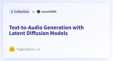 Text To Audio Generation With Latent Diffusion Models A Zman