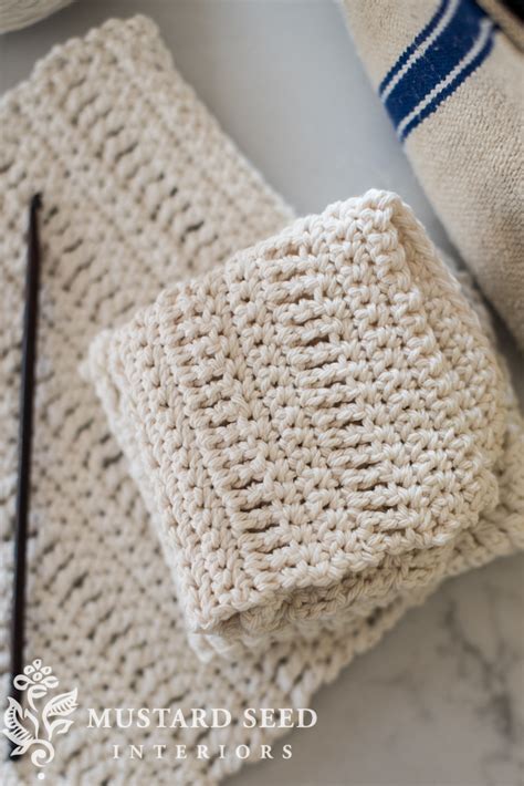 How To Crochet A Farmhouse Dishcloth For Absolute Beginners Miss