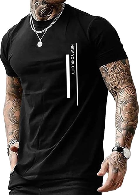 Soly Hux Men S Color Block Letter Print Short Sleeve T Shirt Casual