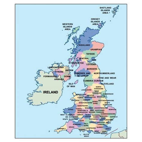 United Kingdom Population map | Vector World Maps