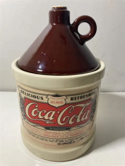 Coca Cola Syrup Label Jug Cookie Jar 1993 £3298 Picclick Uk