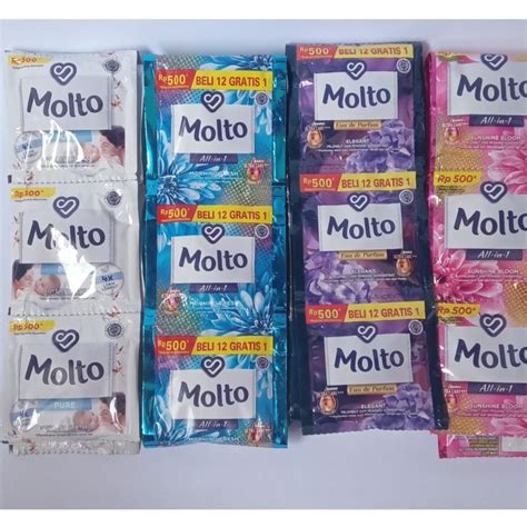 Jual Molto Pewangi Pakaian 1 Renceng 12 Sachet Shopee Indonesia