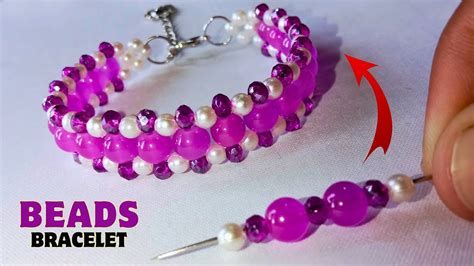 Bracelet Making For Beginners Easy Beaded Bracelet Tutorials Beading Tutorials Youtube