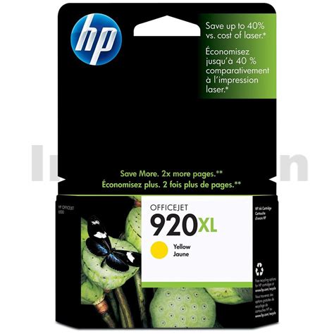 Hp Xl Genuine Yellow High Yield Inkjet Cartridge Cd Aa Ink