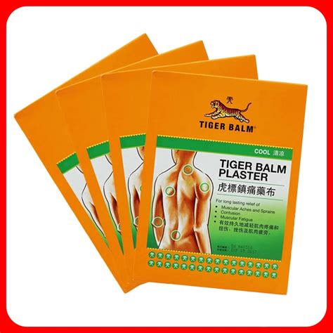 Pieces Tiger Balm Patch Plaster Cool Cold Medicated Pain Relief