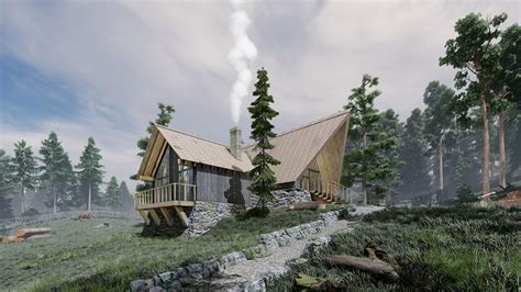 Горная хижина :: Behance