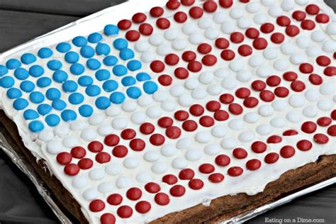 American Flag Cookie Cake Easy 4th Of July Dessert