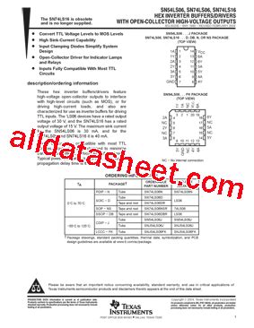 SN 74LS06 Circuito Integrato HEX BUFFER SN74LS06 Compra ahora Envío