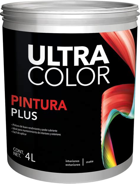 Galon De Pintura Vinilica Acrilica Ultracolor Plus 4 Litros Blanco