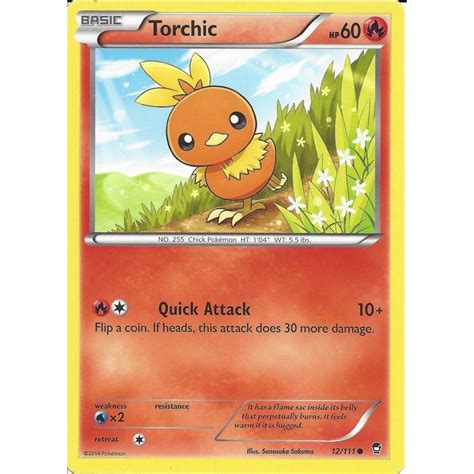 Pokemon Trading Card Game Torchic Common Xy Furious Fists