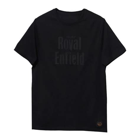 Royal Enfield Brand Patch T Shirt Black Urban Rider