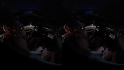 VReal K Handjob And Fingering Inside A Car FFM Lesbian Masturbation Public