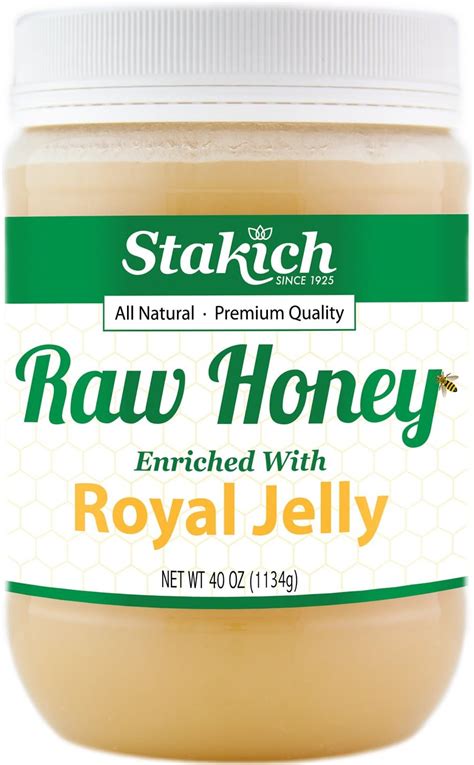 Amazon Stakich Royal Jelly Enriched Raw Honey Pure Unprocessed