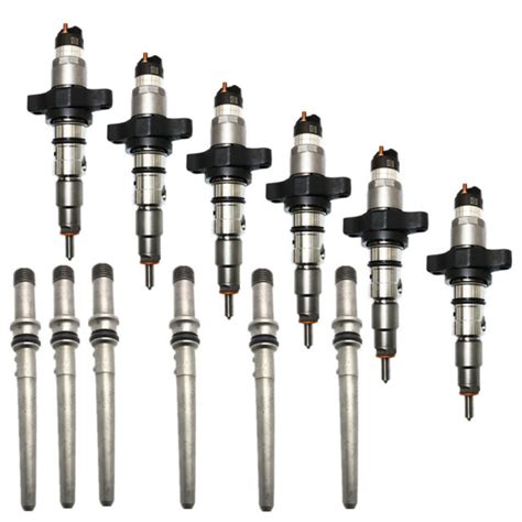 6x New Bosch Diesel Injector 0986435503 Fits 03 04 Dodge Ram Cummins 59l Ebay