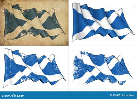 Flag of Scotland stock illustration. Illustration of queen - 25855918