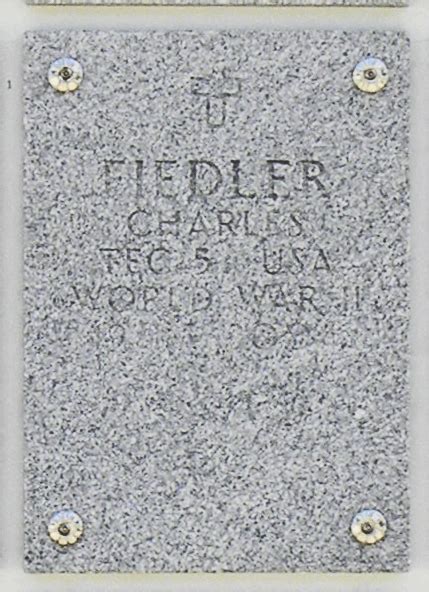 Charles Fiedler 1921 2004 Find A Grave Memorial