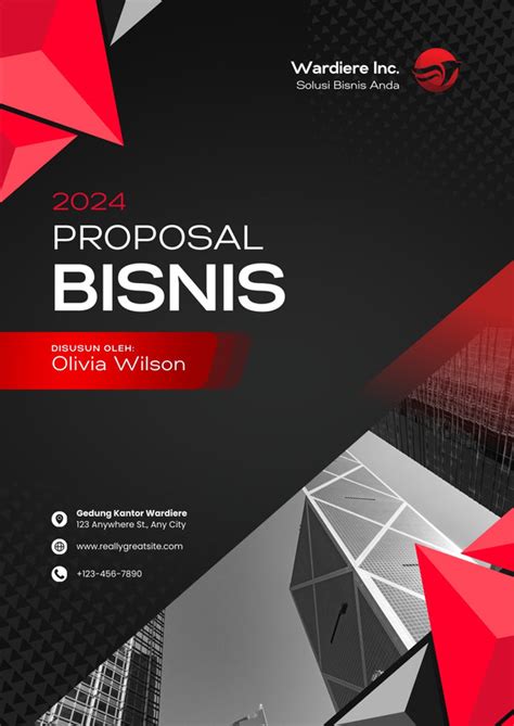gratis contoh cover proposal keren canva