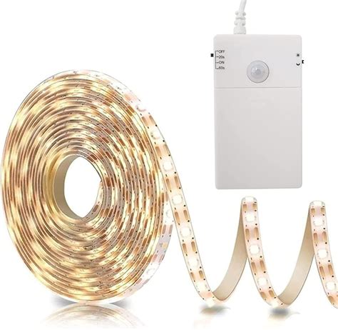 LED Strip Bewegungsmelder Batteriebetrieben 2M 60 LED Lichtband