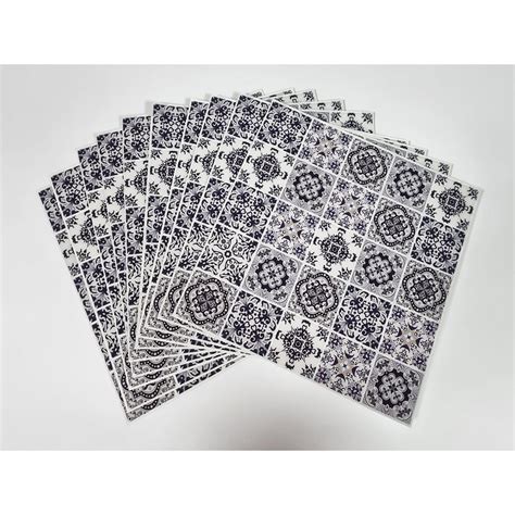 set  stickere faianta placi autoadezive  smart tiles  cm