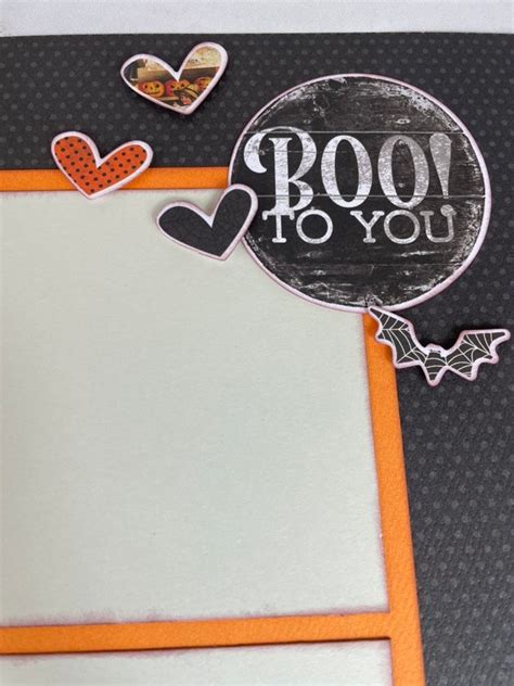 Halloween Boo to You Halloween Layout Simple Pages Series - Etsy