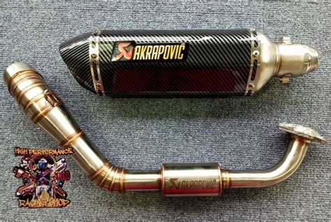 YAMAHA AEROX NMAX 155 AKRAPOVIC FULL SYSTEM BIG ELBOW EXHAUST