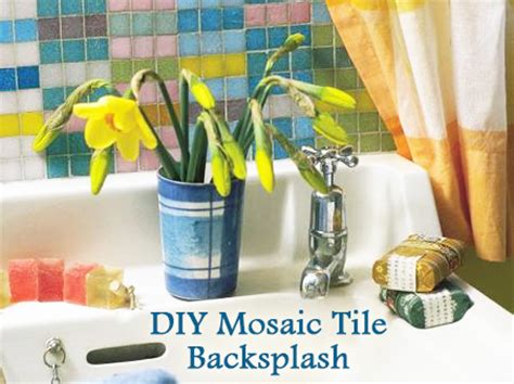 DIY Mosaic Tile Backsplash for Your Bathroom - Dot Com Women