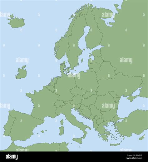 BREXIT - Map of Europe without United Kingdom Stock Photo - Alamy