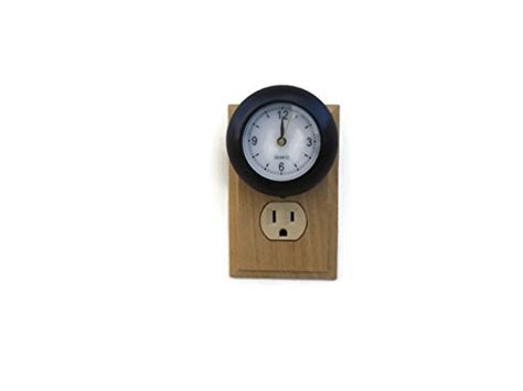 Clock Night Light Black, Plug In. Soft White Led, Safety, Security ...