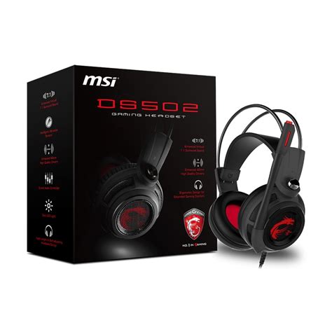 MSI DS502 GAMING Headset 7.1 Surround Rouge - Micro-casque