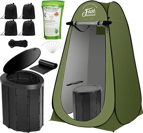 FUN ESSENTIALS Kit de toilette portable pour adultes tente d intimité