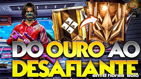 DO OURO AO DESAFIANTE SOLO EM 8 HORAS TOP GLOBAL TEMPORADA 24 FREE FIRE