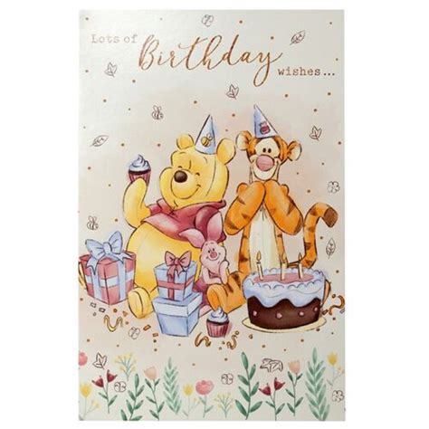 Winnie The Pooh Birthday Card Birthday Wishes Thomas Online