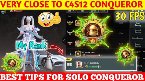 Almost Reach C4S12 Conqueror Best Tips For Solo Conqueror Rank Push