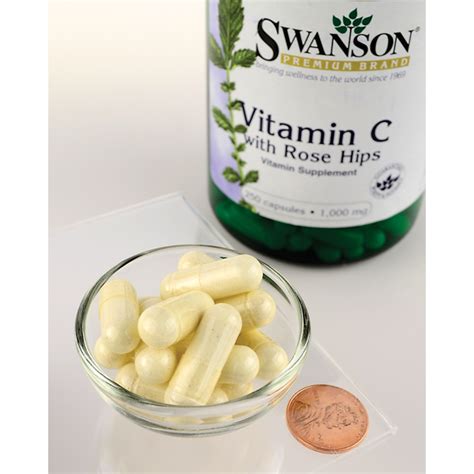 Vitamin C With Rose Hips Extract Swanson Health Products Europe