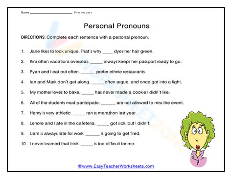 Live Worksheets Personal Pronouns Br