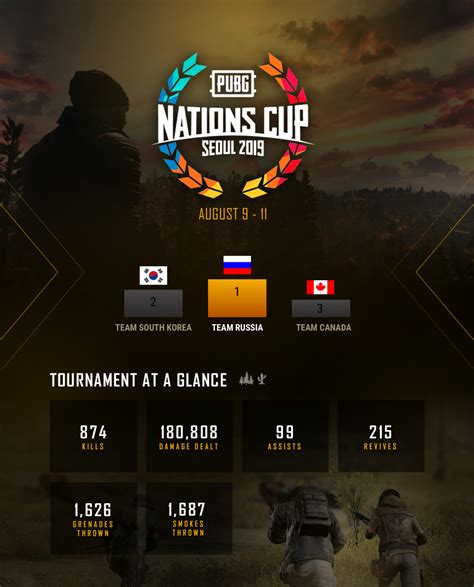 PUBG Nations Cup 2019 Infographics