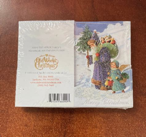 Retired 'Merry Christmas' Old World Christmas Cards – Petal Pushers Nursery