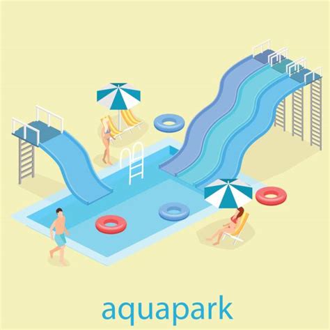 Inflatable Water Park Illustrations Royalty Free Vector Graphics