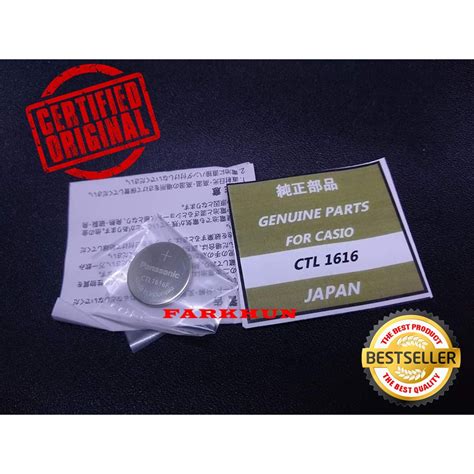 Jual BATERAI ORI ISI ULANG PANASONIC CTL1616F BATTERY RECHARGEABLE CTL ...
